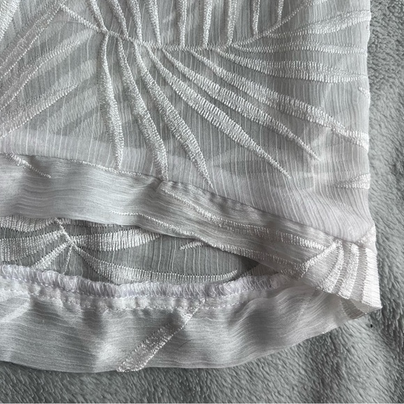 Show Me Your Mumu Knockout Boho Bell Sleeve Palm Dress Coastal Beach Bride White - Picture 5 of 15